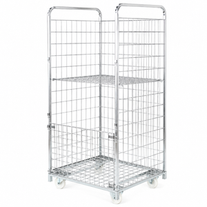 Conteneur WMU 1700x800x600 avec étagère – Chariot roulant extra-long pour marchandises surdimensionnées