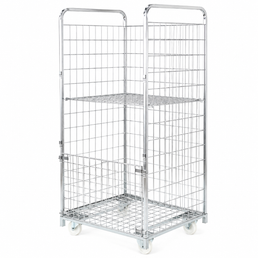 Conteneur WMU 1700x800x600 avec étagère – Chariot roulant extra-long pour marchandises surdimensionnées