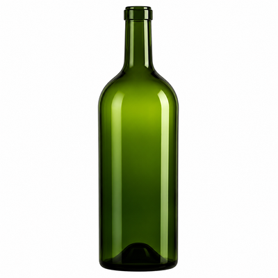 Bordelaise 12L Antique Green Glass Bottle – 28mm Cork Finish