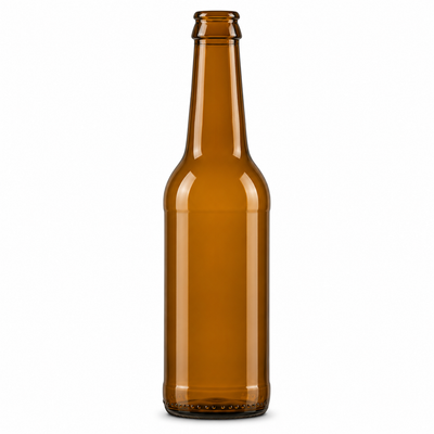 LONG NECK 33cl Brown Reusable Beer Bottle – HKK-AG Crown Finish