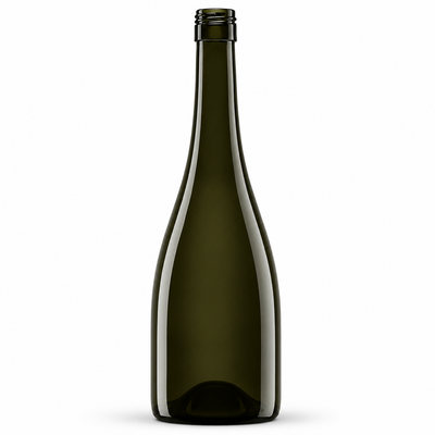 FRIZZANTE FLUTE 75cl Noble Green Glass Bottle – MBVS Screw Cap Finish