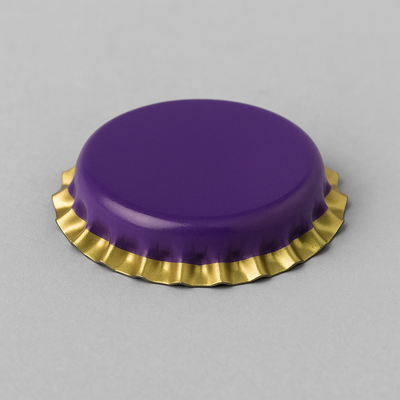 Bouchons couronnes violets pour bouteilles de bière – 26 mm