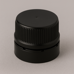 Capuchon en plastique noir de 31,5 mm avec protection anti-manipulation et doublure EPE