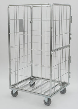 Container 800x700x1500 with Front Doors – Secure Roll Cage for Easy Access