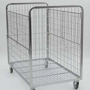 Conteneur pour Cartons 800x1200 H1200 – Grand Chariot à Roulettes pour la Manipulation de Marchandises Encaissées