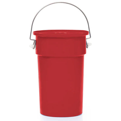 22 Litre Food Approved Round Bin with Drop-Down Stainless Steel Handle