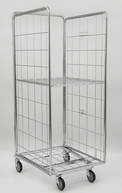 Conteneur pliant WMS 1800x810x750 – Chariot roulant pliable pour un stockage gain de place