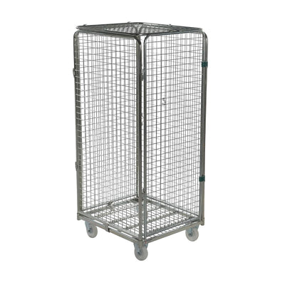 Anti-Theft Roll Container – 800x710x1800mm, Demountable with Metal Base & Plug-In Gates