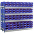 Double Longspan Extension Kits | Mild Steel Storage Shelving with Small Parts Bins