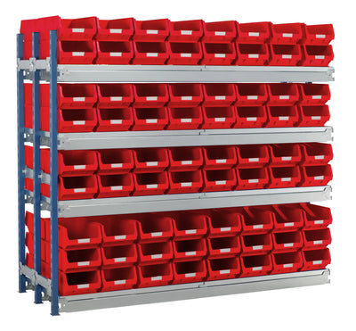 Double Longspan Extension Kits | Mild Steel Storage Shelving with Small Parts Bins