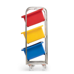 3 Bin Stainless Steel Ingredients Trolley for 34 Litre Containers