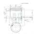 Pot en verre Kilnclip de 350 ml