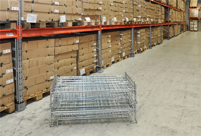 Electrogalvanized Wire Basket – Foldable & Stackable – 1200 × 800 × 980 mm – 1000 kg Load
