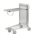 Stackable Shop Trolley with Fold-Up Upper Shelf – 100kg Shelf Capacity