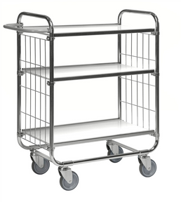 Series 8000 Shelving Trolley – Electrogalvanised – 250 kg Capacity (1195 × 470 × 1120 mm)