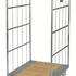 Roll Container with Wooden Base and Shelf – Galvanised Mesh Roll Cage | 400kg Load Capacity