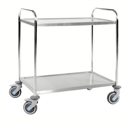 Stainless Steel Trolley – 2 Levels – C3 – 860 × 540 × 945 mm