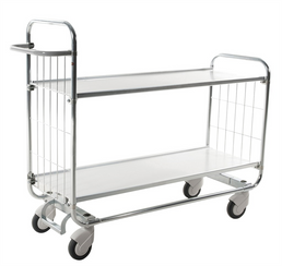 Series 8000 Shelving Trolley – Electrogalvanised Flex Cart with Central Lock – 250kg Capacity (1195 × 470 × 1120 mm)