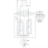 Bouteille d'huile d'olive Marasca en verre flint blanc de 500 ml (col vissé)