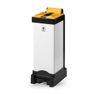25 Litre All Plastic Fire Retardant Sack Holder – Pedal Operated Clinical Waste Bin