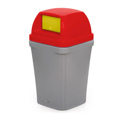 100 Litre Swing Top Bin – MDPE Waste & Recycling Bin with Drop-On Lid