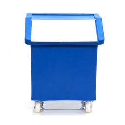 142 Litre MDPE Ingredients Trolley with Opaque Flap Lid Mobile Bin
