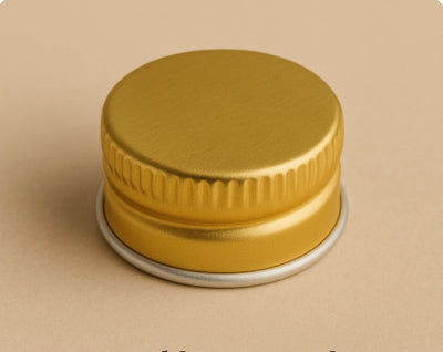 33R3 Caps dorés laqués avec doublure PVDC – Solution de scellement premium