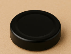 Caps en plastique noir solide à vis de 82MM RTS