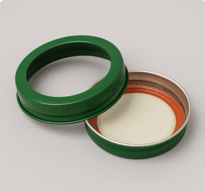 Capuchon Mason vert 70 mm en 2 pièces et composant de scellement