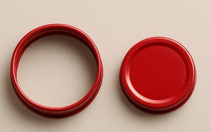 Capuchon en or de 70 mm à 2 pièces et composant de scellement