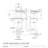 Bocal en verre hexagonal de 195 ml