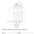 Bouteille d'huile en verre clair Dorica 500ml (goulot à vis)