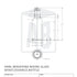 Bouteille en verre ronde miniature de 50 ml pour spiritueux/essences