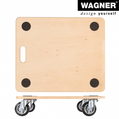 Anti Slip Wooden Dolly - 400kg Load Capacity