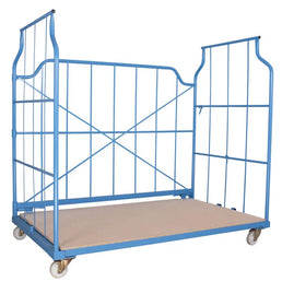 Chariot de meubles Corlette 1200x1150x1850mm – Capacité de charge de 800kg, conteneur à roulettes en maille empilable et emboîtable