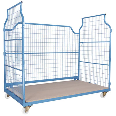 Chariot de meubles Corlette 2000x1150x1850mm – Capacité de charge de 800kg, conteneur à roulettes en maille empilable et emboîtable