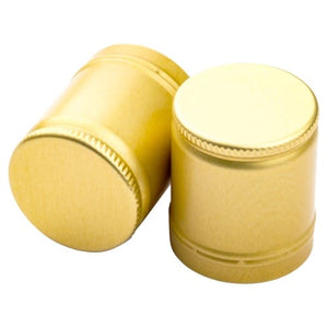 30x35mm gold aluminium ROPP spirit cap