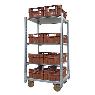 Étagère pour chariot de conteneur demi-danois – 715x565x30mm, contreplaqué imperméable