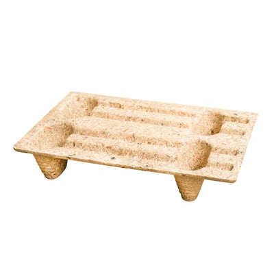 Palette d'affichage en aggloméré – 600x400x120mm – 4 pieds – Empilable – Capacité de 250kg