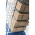 Conteneur à roulettes 3 côtés – 810x720x1808mm, 6 étagères, galvanisé à chaud, base en plastique