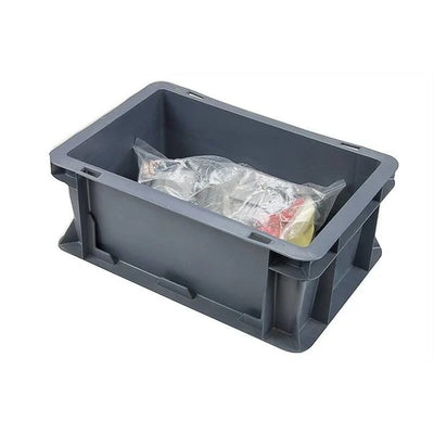 Boîte empilable en plastique Euro – 300x200x120mm – Capacité 5L – Base et côtés fermés