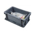 Boîte empilable en plastique Euro – 300x200x120mm – Capacité 5L – Base et côtés fermés