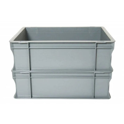 Boîte empilable en plastique Euro – 400x300x120mm – Capacité 10L – Base et côtés fermés