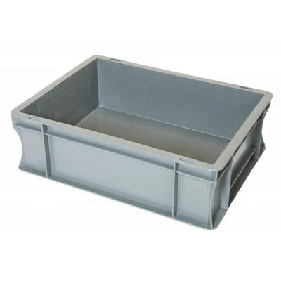 Boîte empilable en plastique Euro – 400x300x120mm – Capacité 10L – Base et côtés fermés