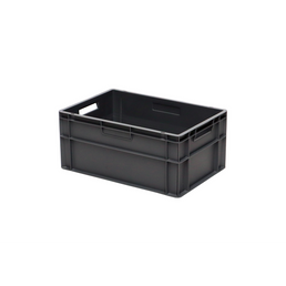 Euro Plastic Stacking Box – 600x400x270mm – 52L – Closed Walls & Base