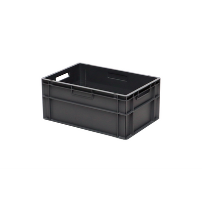 Euro Plastic Stacking Box – 600x400x270mm – 52L – Murs et base fermés