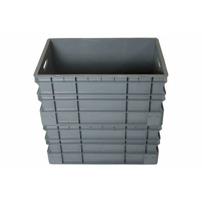 Boîte empilable en plastique Euro – 600x400x290mm – 55L – Base renforcée