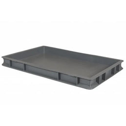 Plateau empilable en plastique Euro – 600x400x58mm – Capacité 9L – Base renforcée