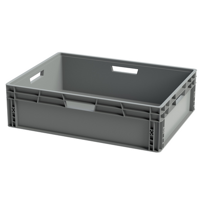 Plateau empilable en plastique Euro – 800x600x230mm – 92 Litres – 4 poignées