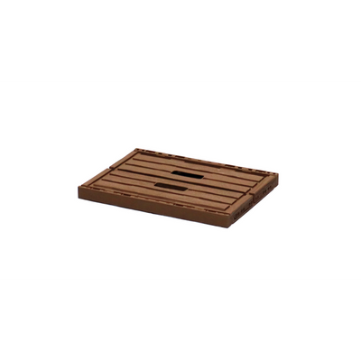 Caisse pliante avec aspect bois – 400x300x163mm – Légère et durable